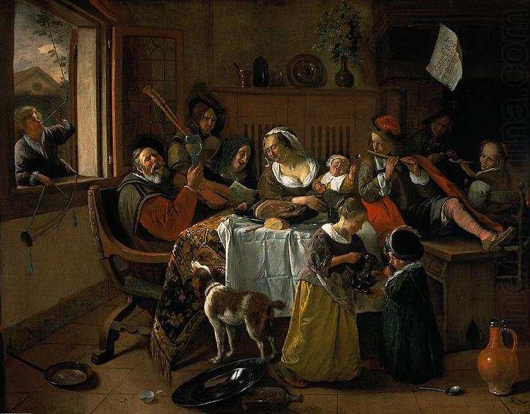 Jan Steen merry family china oil painting image